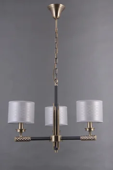 

39320-3хЕ14-BrBlWh Люстра подвесная бронза с черным