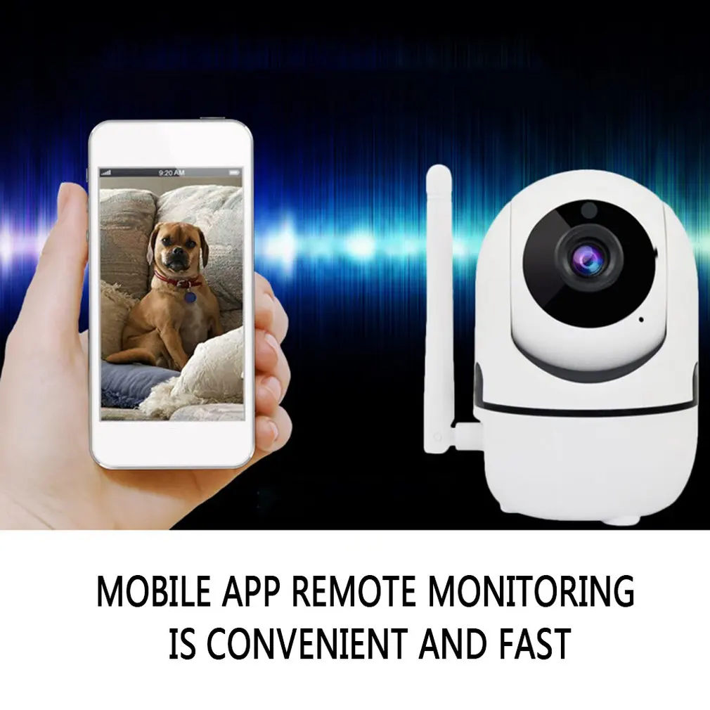 

1080P Automatic Tracking Wireless Surveillance Camera Wifi Network Remote Mobile Phone Housekeeping Artifact IPC