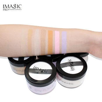 

6 Colors Smooth Loose Powder Makeup Transparent Finishing Powder Waterproof Cosmetic Puff For Face Finish Setting With Puff