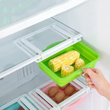 Cajón de refrigerador plegable, caja de almacenamiento de 3 colores, ahorro de espacio, Color caramelo, organizador para el hogar