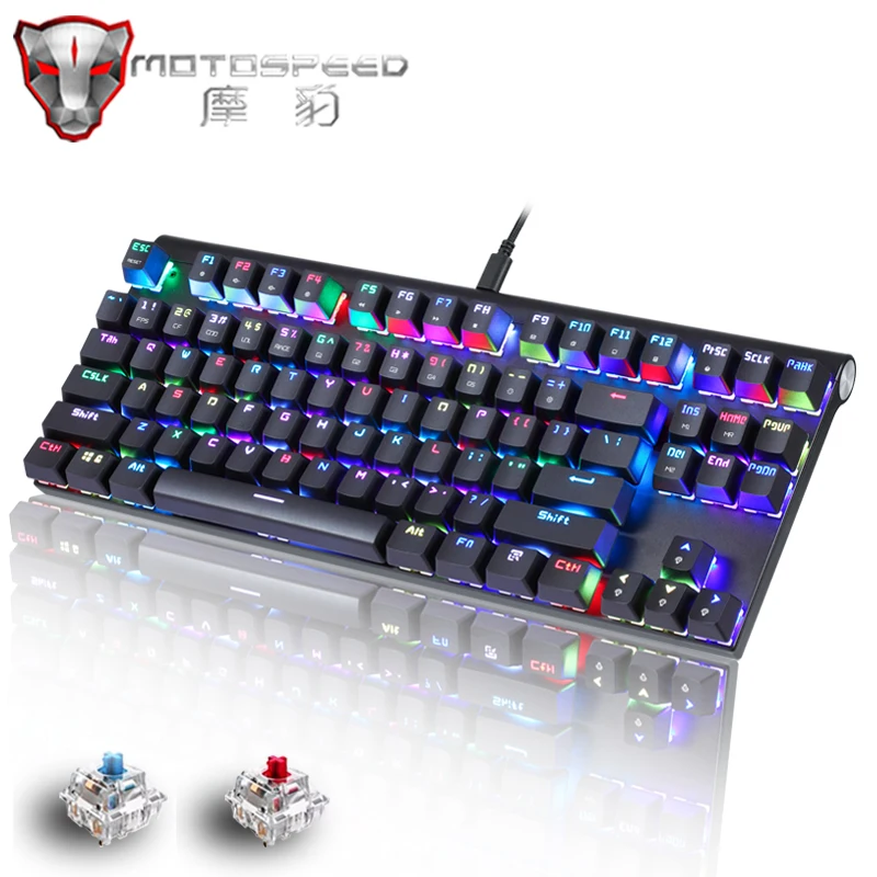 Механическая игровая клавиатура Motospeed CK101 RGB оригинальная Проводная для