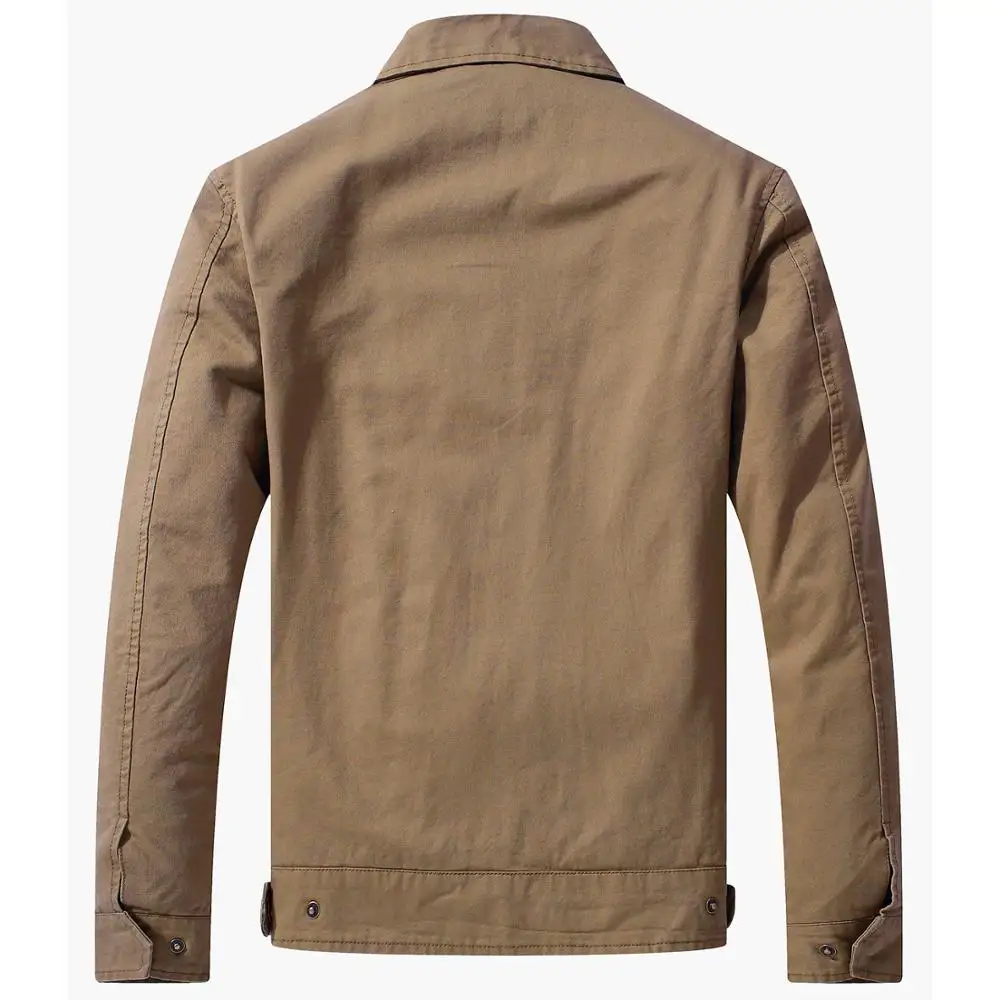 SZELT Mens Cotton Military Jackets Casual Outdoor Coat Windbreaker Jacket 