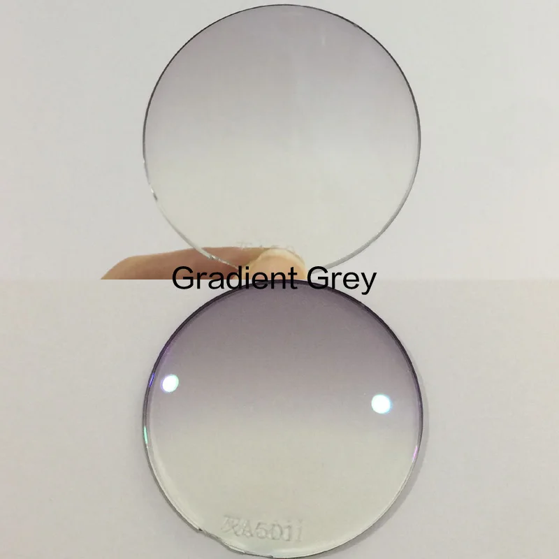 1.56/1.61/(-0.50~-8.00) Tinted Dyeing Prescription CR-39 Resin Optical Sunglasses Lens Myopia Hyperopia Glasses Gradient Colored