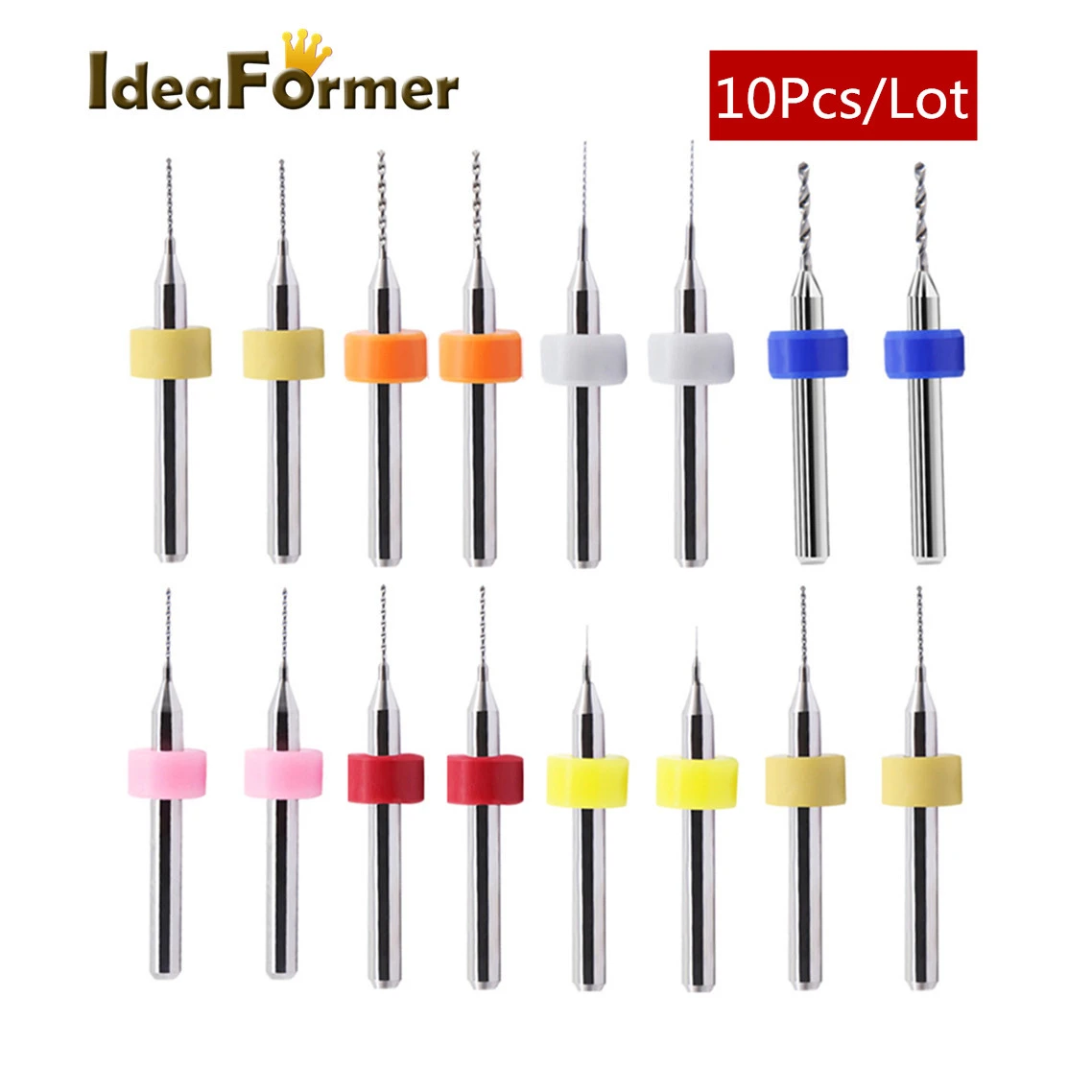 10Pcs Cleaning Needle Nozzle Tungsten Carbide Material Micro Drill Bits Printer Nozzle Cleaning Kit, 