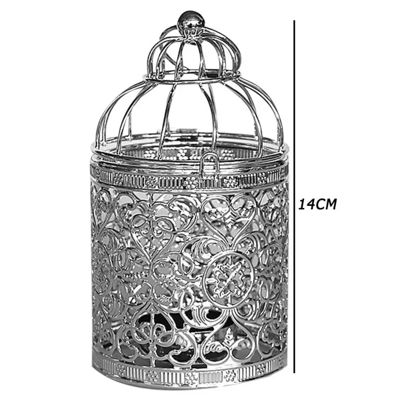 Полый птичья клетка подсвечник стенд Европейский Стиль Личность нежный подсвечник Фонарь домашний свадебный Декор подарок украшения