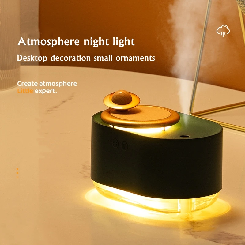 Electric Ultrasonic Air Humidifier Colored LED Light 2000mAh Purifier Heavy Fog Aroma Diffuser for Home Office Desktop Vaporizer fizz colored folder multi function mini clips notes letter paper clip school student office supplies home colorful