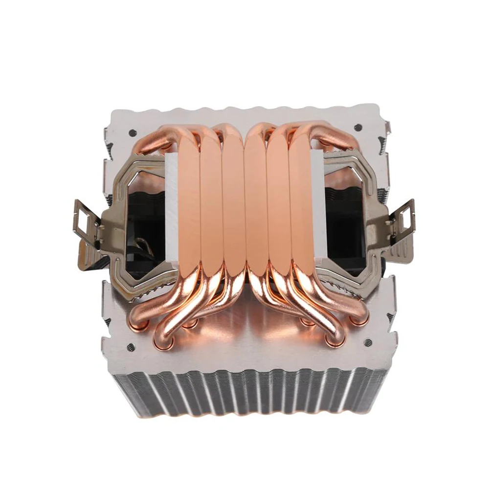 Новый Кулер ЦП RGB с 6 тепловыми трубками 3PIN 4PIN 2 вентилятора для материнской платы