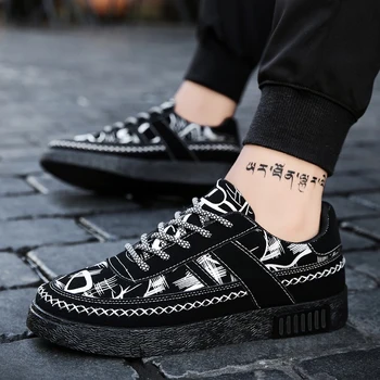 

2020 New Summer Canvas Trendy Shoes Men's Board Shoes Korean Version Fashion Casual Men's Shoes Youth Student's Shoes