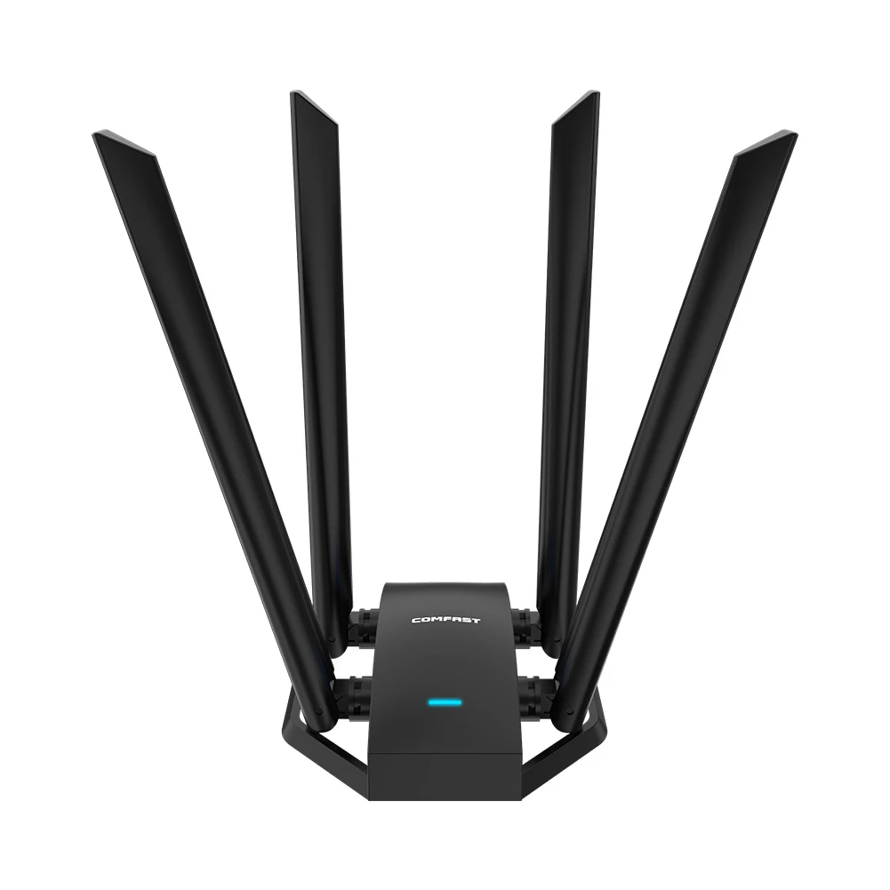 COMFAST CF-WU785AC 1300Mbps WiFi Adapter 2.4+5.8GHz Dual Band Network Card Micro USB 3.0 Wireless Receiver with 4 Antennas