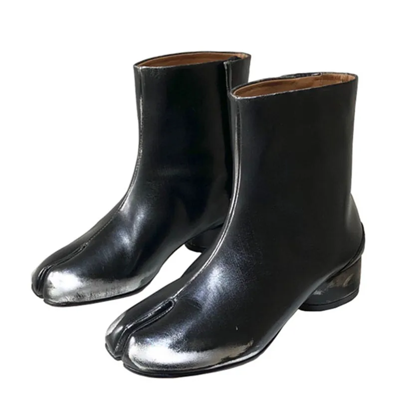 leather tabi boots