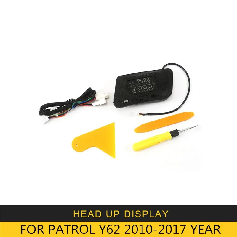 2010-2017 Для Nissan Patrol Y62 Armada 2010- HUD на лобовое стекло Дисплей авто-Стайлинг превышение скорости Предупреждение лобовое стекло сигнализации проектор Системы - Название цвета: 2010-2017