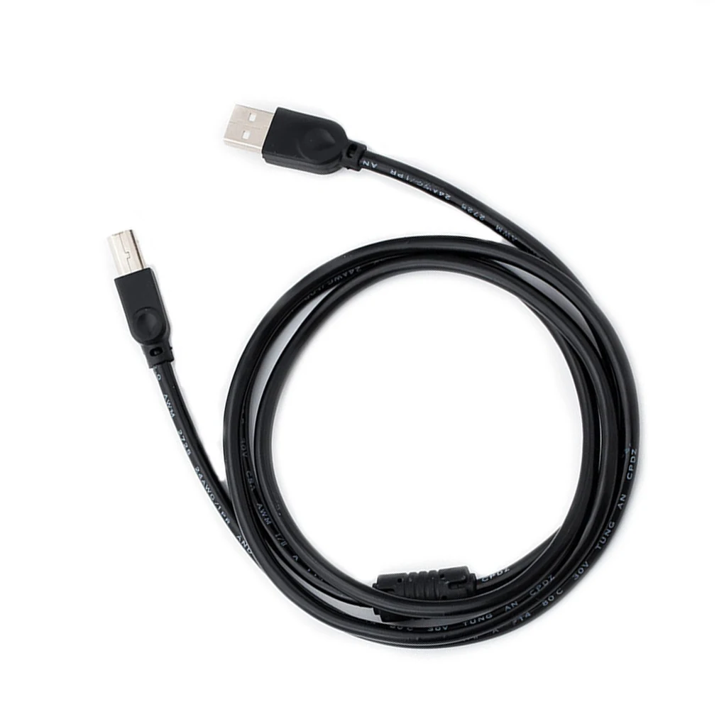 1,5 м кабель для принтера Черный USB 2,0 кабель 480 Мбит/с квадратный рот полный медный сердечник сканер кабель для передачи данных