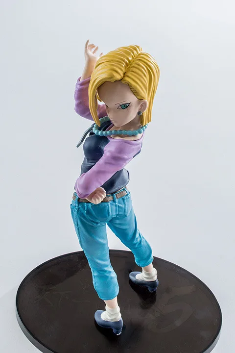 

Dragon Ball World Budokai 6 Cyborg No. 18 Leaping Fighting Version Stance Version 4-Selectable Garage Kit