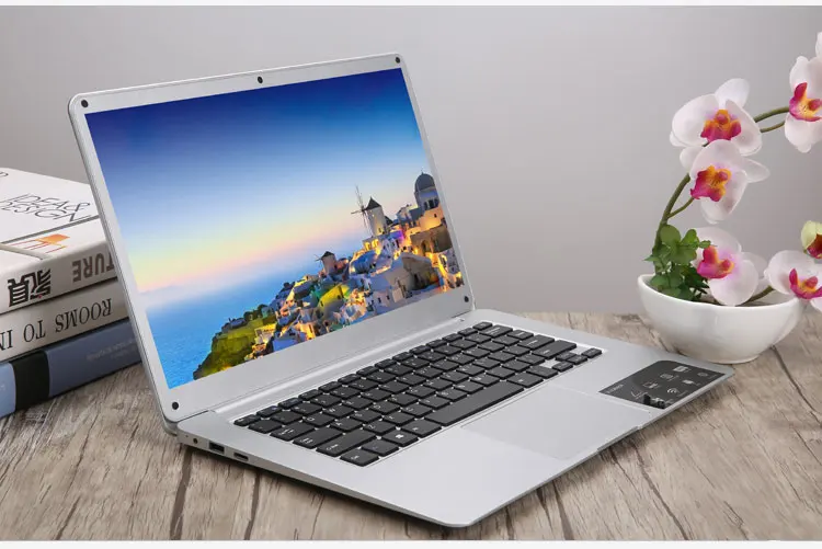 Newest 14" Ultra-thin Laptop Intel E8000 Quad Core 4G+64G SSD M.2 Computer WiFi Bluetooth HDMI Movie/Sport/Gamin Notebook