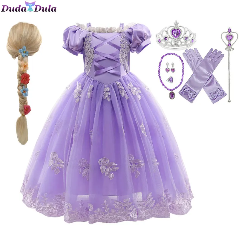 witch costume women Girls Anime Princess Dress Summer Dresses Girls Cosplay Rapunzel Dress New Year Carnival Costume Birthday Party Dress For Girls goddess costume Cosplay Costumes