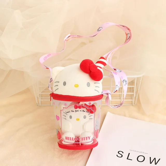 Kawaii Sanrio Plush Cartoon Kitty Kuromi My Melody Cinnamoroll Cute Beauty Casual Plush Messenger Bag Birthday Gifts For Girls 2