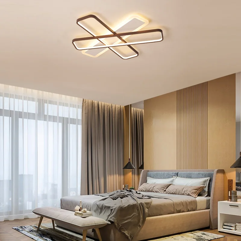 

New Modern LED Ceiling Lights Living Room Bedroom Restaurant Study Room Lamps Ceiling lamp Dimming Home Lighting Free Shipping