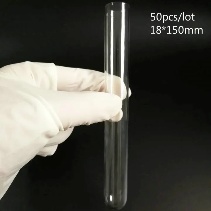 Free Shipping/50pcs/lot 18x150mm Glass Round Bottom Test Tubes for Laboratory