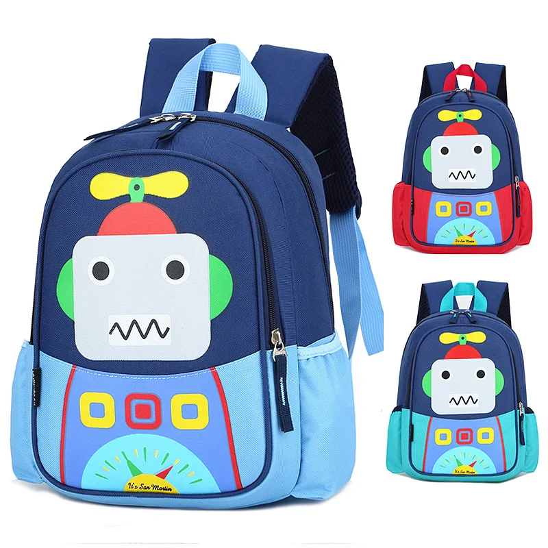 

New 3D Robot Kids School Bags For Boys Cute Toddler Children School Backpacks for Girls Creative Kids Bag Baby Mochila Escolar
