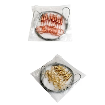 

Outdoor Decoration Set Wire Rope Crocodile Clip Heart-Shaped Double-Headed Photo Clip Hanging on the Wall