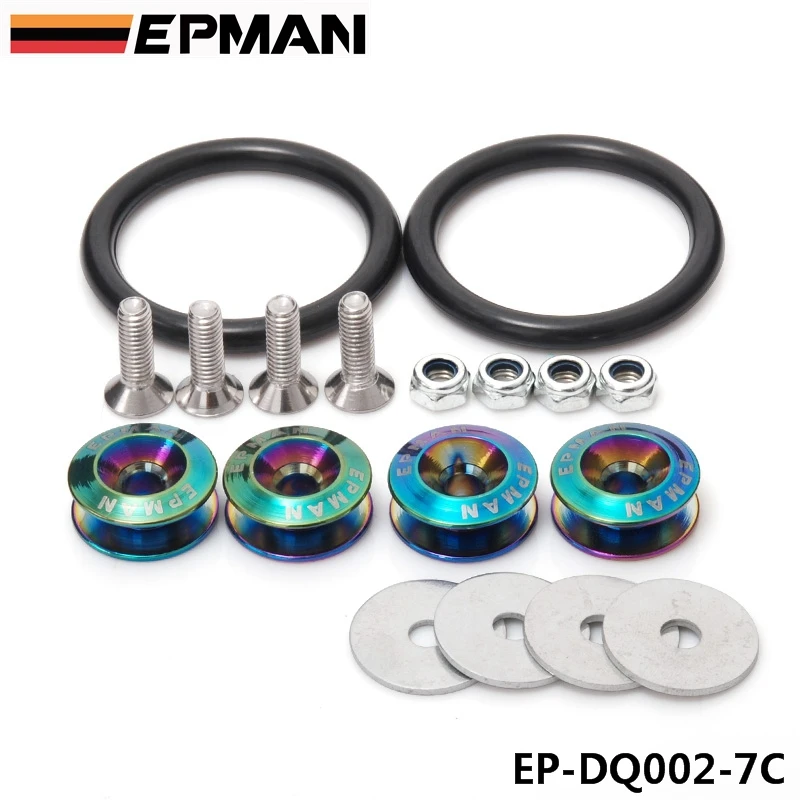 Комплект Быстросъемных креплений Neo Chrome Jdm из алюминия для бампера|quick release fastener|neo