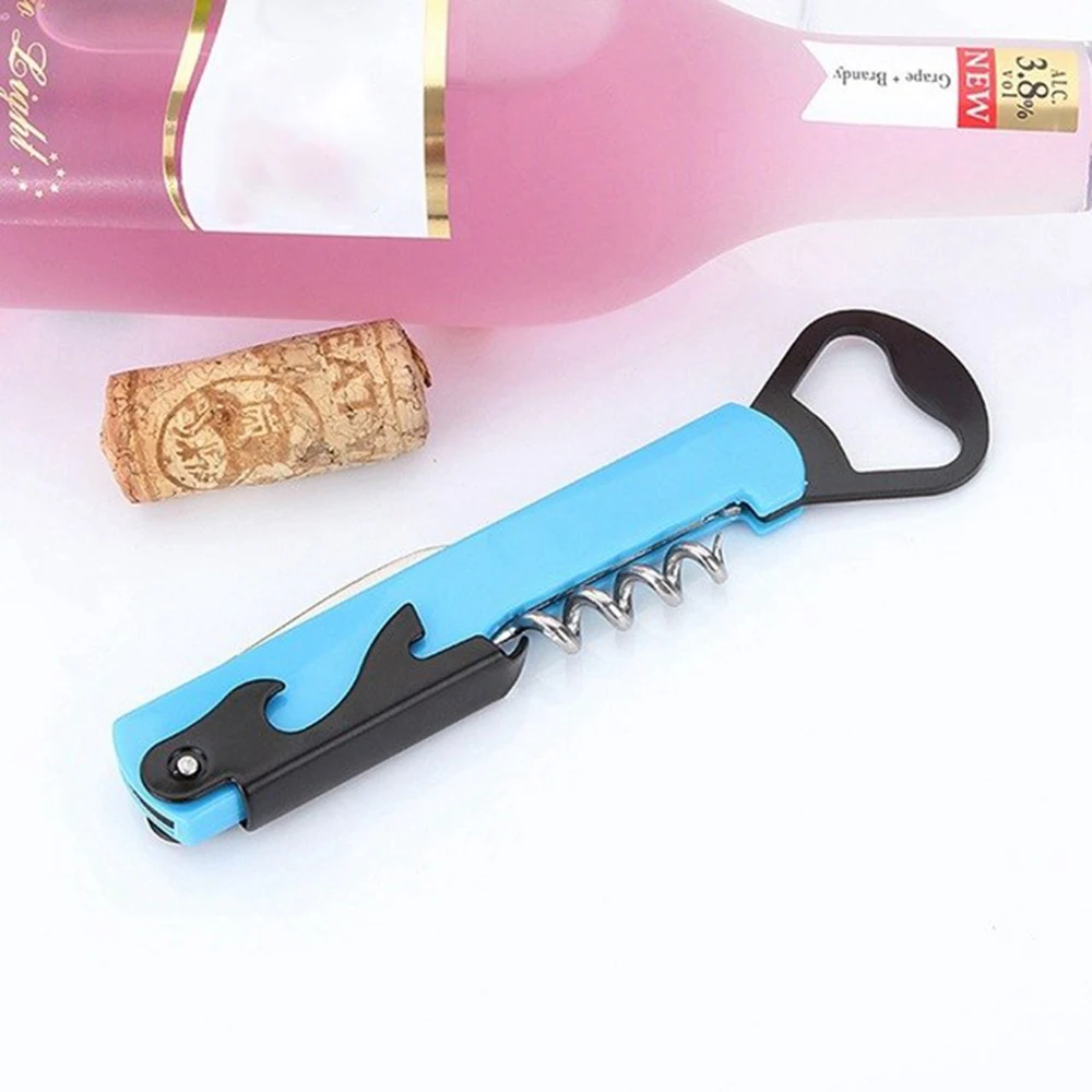 4 in1 Stainless Steel Wine Beer Bottle Opener Corkscrew Multifunction Portable Wine Opener Kitchen Bar Tools Accessories