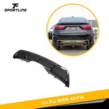 

Carbon Fiber Rear bumper Lip Diffuser spoiler For BMW X6 F16 Standard 2015 2016 2017 2018 Body Kit Splitter