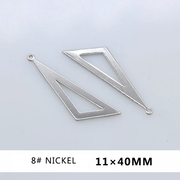 No 8 10p Позолоченные, посеребренные медные металлические подвески, серьги, серьги, фурнитура для изготовления браслетов, ювелирные аксессуары - Цвет: No 8