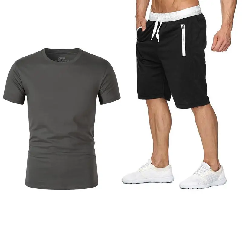 Blog Men's New Summer High quality Sets T-shirt+shorts men Brand clothing Two piece suit tracksuit Fashion Casual Tshirts