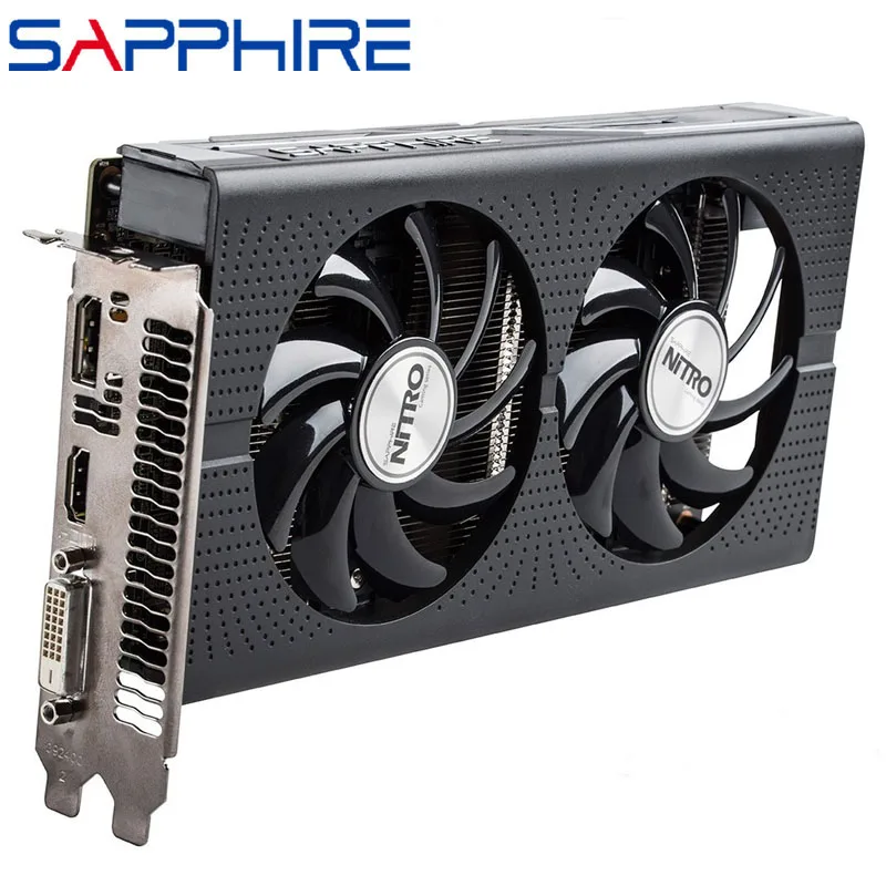 SAPPHIRE RX460 4 Гб видеокарта 128 бит GDDR5 видеокарты для AMD RX 400 серии VGA карты RX 460 4G DisplayPort HDMI 1024SP б/у