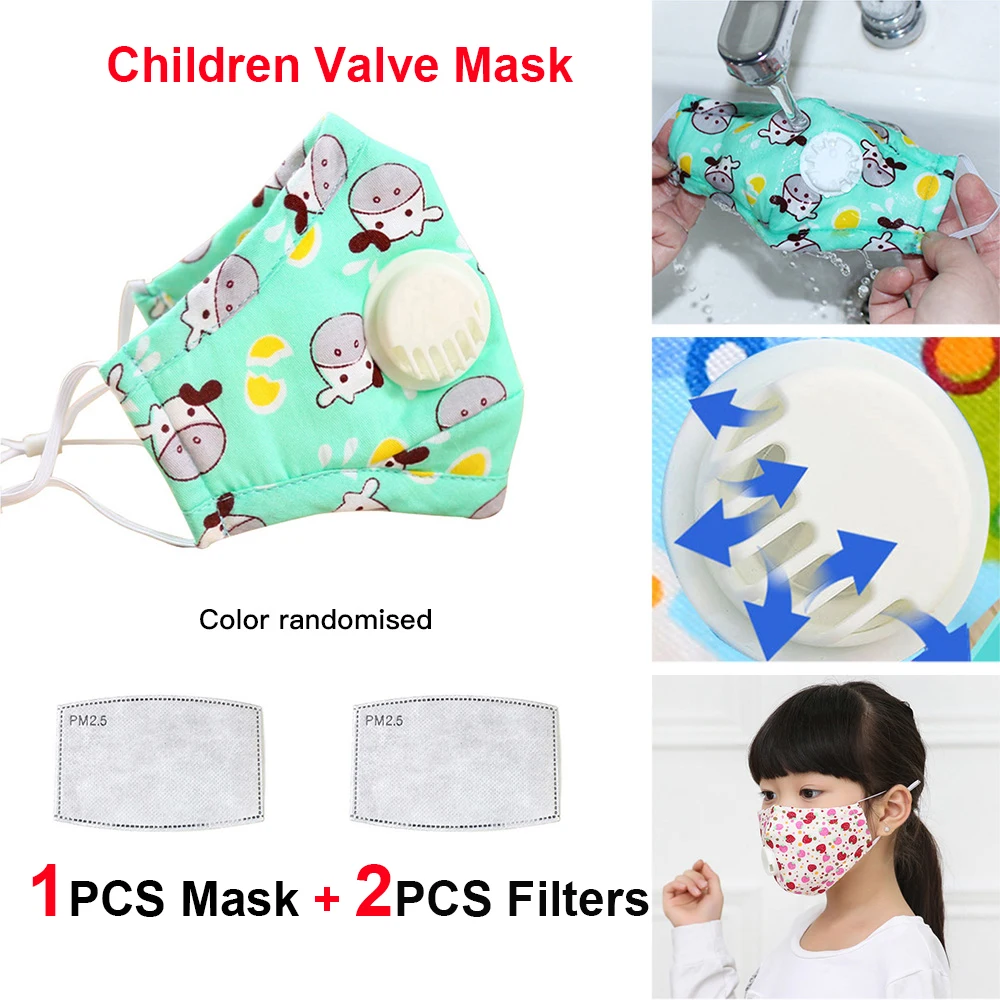 

Children Anti Pollution Vertical Folding Nonwoven Valved Dust Mask PM 2.5 Respirator Filter Pad Mouth Mask With Valve Gauze Mask