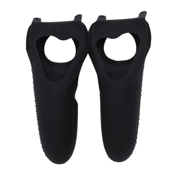 

Soft Silicone Case Protective Cover Dust-Proof Bag Handle for Oculus Quest/ Rift S VR Press Controller Game Accessories(Black)