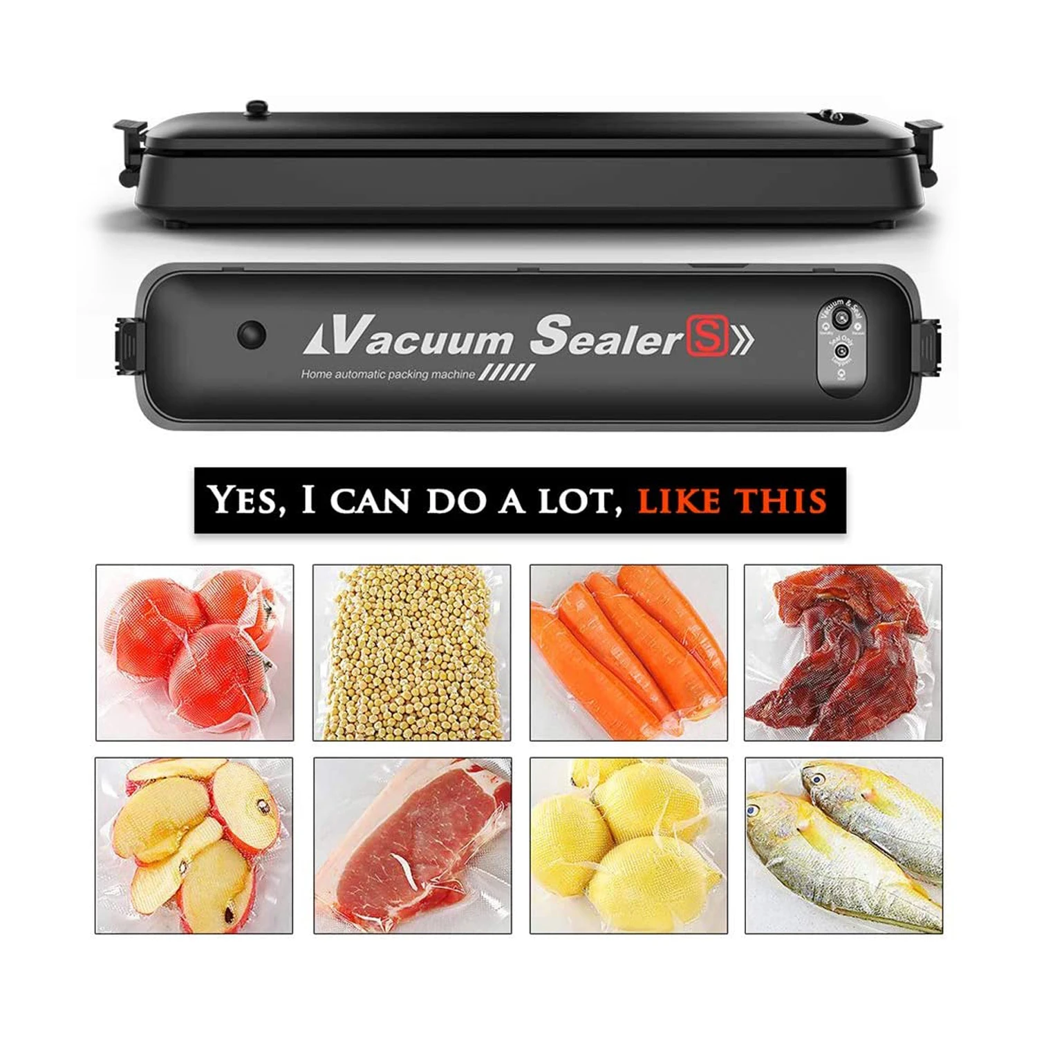 

220V/110V Vacuum Food Sealer Packer Household Vacuum Food Sealer for Sous Vide and Food Storage Electric Vacuum Sealing Machine