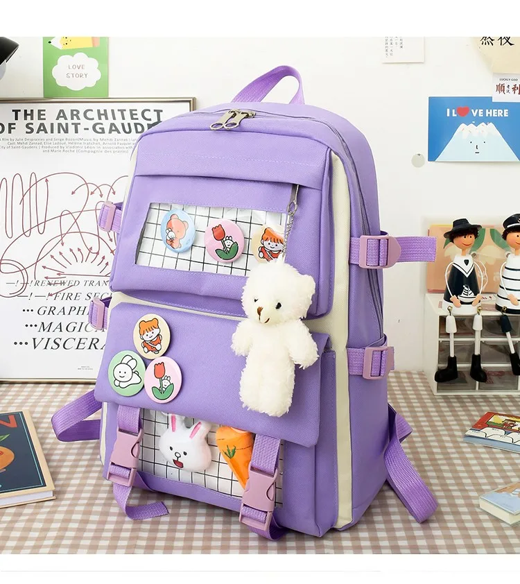 Kawaii Women's School Backpack Cute School Bags For Girls - All Bags Mart