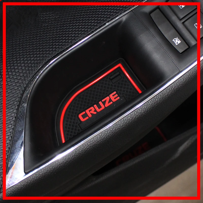 9 шт. нескользящий коврик для салона автомобиля двери резиновый подходит Chevrolet Cruze
