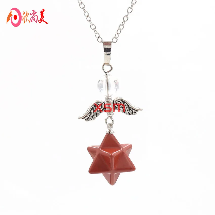 Ожерелье с кулоном в виде крыльев Ангела Женская мода Merkabah ожерелье с кулоном подарок для пары Новые продукты