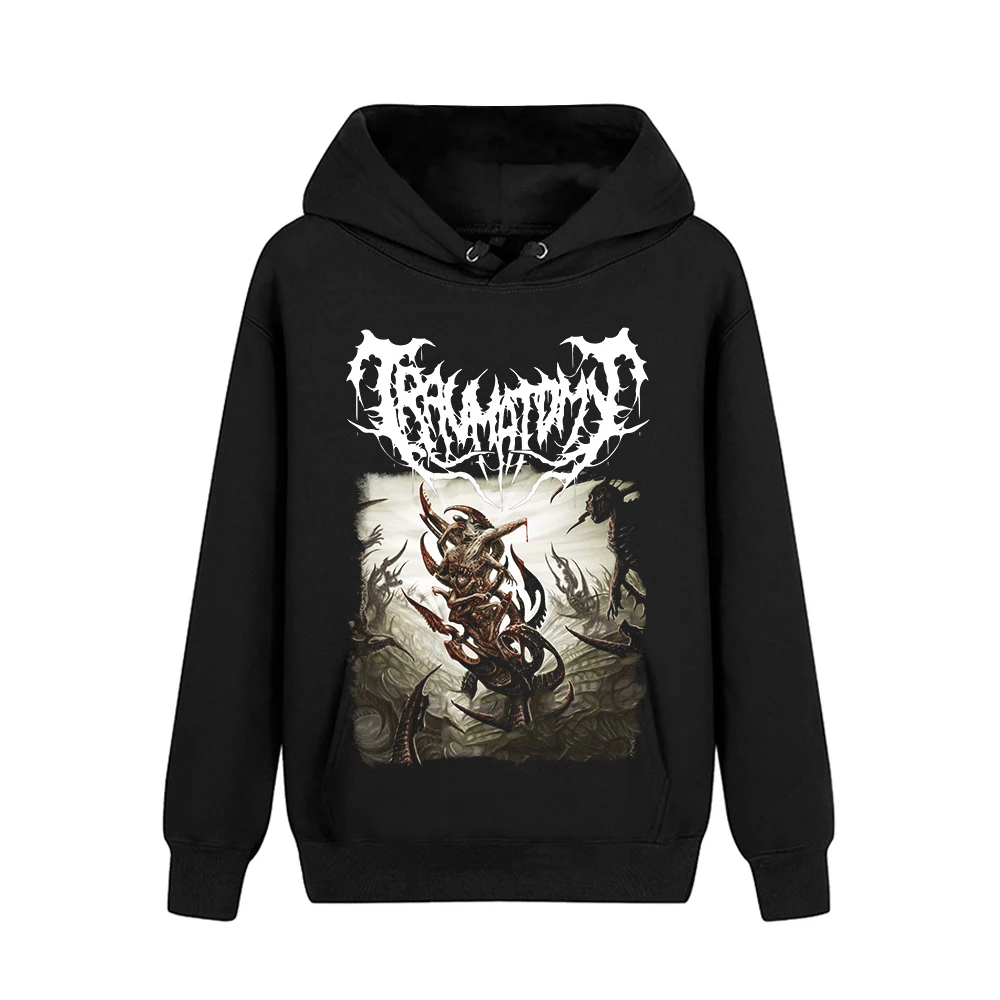 6 designs Bigfoot Traumatomy Rock Hoodies jacket Black Sweatshirt fleece pollover hoodie sudadera Brutal Death Metal Outerwear - Цвет: 6