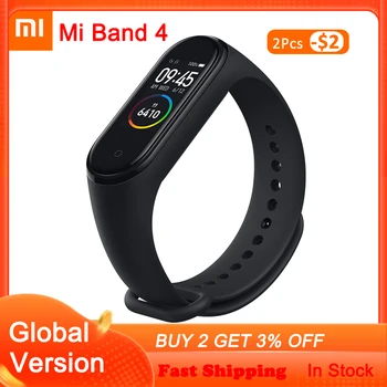 

In Stock Xiaomi Mi Band 4 Smart Bracelet 3 Color AMOLED Screen Smart band Fitness Traker Bluetooth Sport Waterproof Smart Band