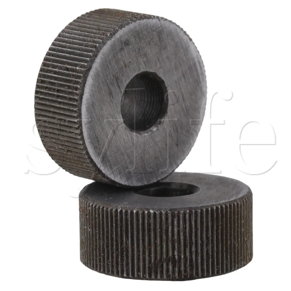 Knurling tool set 2PCS 19x8mm single straight knurling tool 0.6mm pitch linear knurl wheel