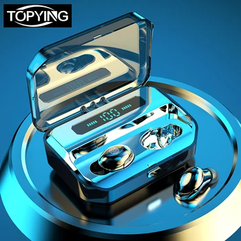 

TWS Bluetooth 5.0 Earphones Charging Box Wireless earphone 9D Stereo Sports Waterproof Earbuds Headsets With Microphone new