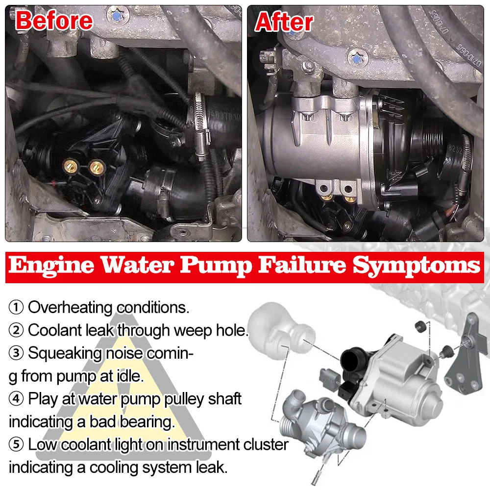Electric Water Pump Coolant Pump for N54 or N55 3.0L for BMW 535i X5 X1 Z4 X4 X6 X3 11517632426 /11517588885 / 11517563659,cooling water pump