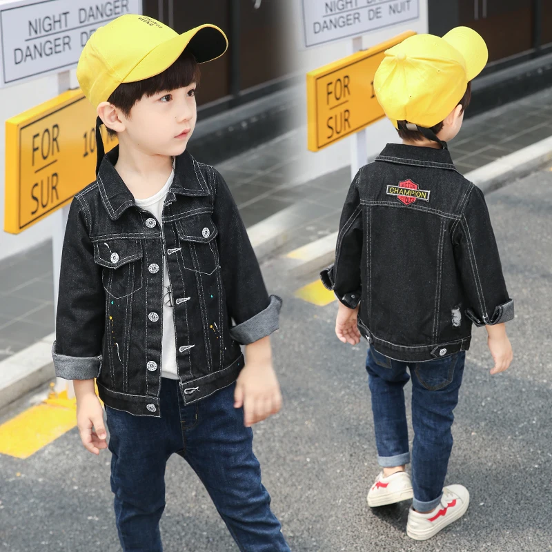 New Denim Jacket For Boys Fashion Coats Children Clothing Autumn Baby Girls Clothes Outerwear Cartoon Spring Jean Jackets