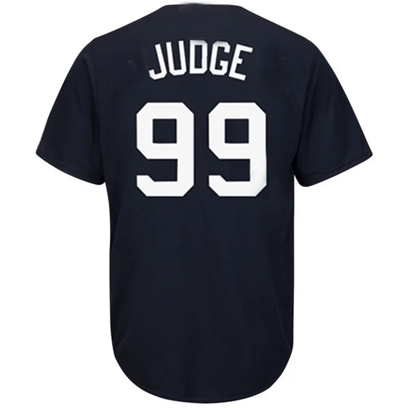 Мужская бейсбольная форма 99, футболка Aaron Judge 42, Mariano Riera 23 24 3 Babe Ruth 7 Mickey Mantle 51, Bernie Williams - Цвет: Deep blue