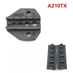 Набор обжимных штампов A210TX для неизолированных кабельных наконечников 22-10AWG 2,4, 6, 10мм²
