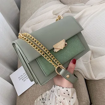

Scrub Leather Crossbody Bags For Women 2020 Small Messenger Shoulder Bag Lady Chain Handbags And Purses Travel Hand Bag