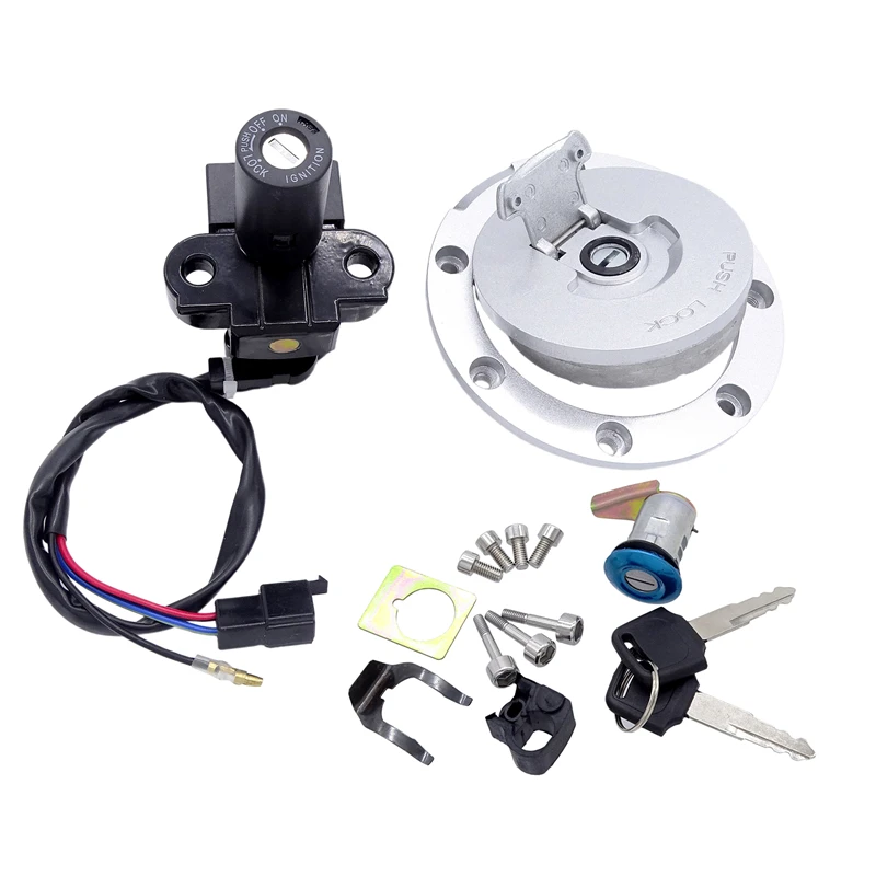 Ignition Switch Lock Fuel Gas Tank Cap Cover Seat Handle Locks Include Key For Honda CB400 SF 1992-1998 CB-1 VFR400 VT250 CB750 |