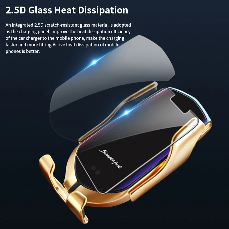 R1 Smart Sensor Car Wireless Charger Infrared Auto sens Air Vent Mount Smart Automatic Clamping Simple Fast Wireless Car Charger R1 Smart Sensor Car Wireless Charger Infrared Auto sens Air Vent Mount Smart Automatic Clamping Simple Fast Wireless Car Charger
