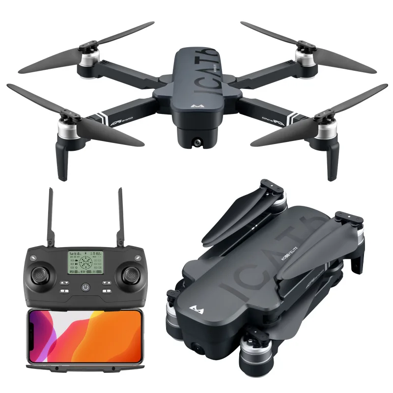 

SMRC ICAT6 RC Drone HD 4K Camera WIFI GPS FPV Quadcopter 120 degree Wide Angle App Hovering Gravity Object Tracking Mode
