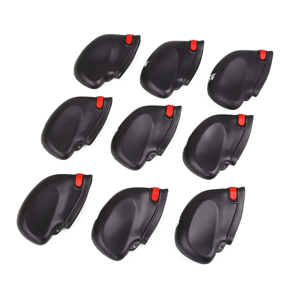 Железный защитный чехол для клюшек для гольфа 9 шт. чехол для клюшек 9 шт. чехол для клюшек модные аксессуары чехол для клюшек с черным цветом