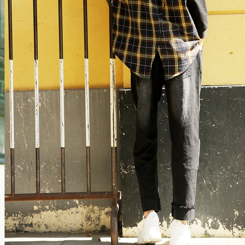 Max LuLu модные корейские женские весенние джинсы с принтом Женские повседневные эластичные джинсовые брюки женские свободные шаровары размера плюс